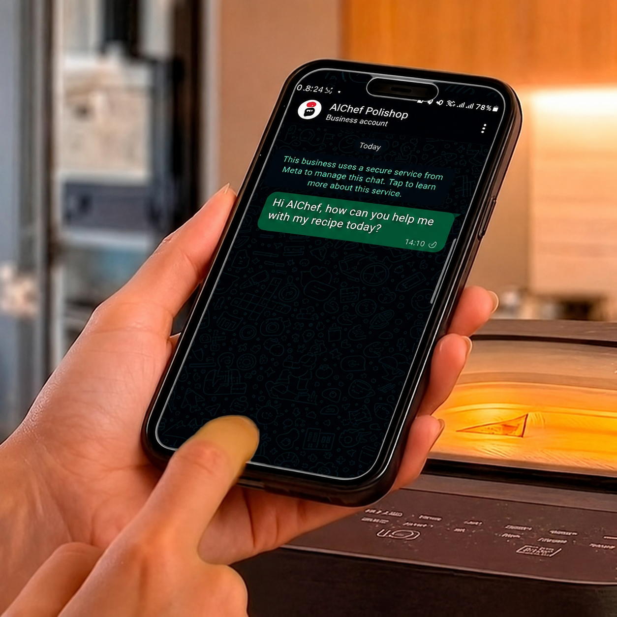 AIChef assistant on WhatsApp