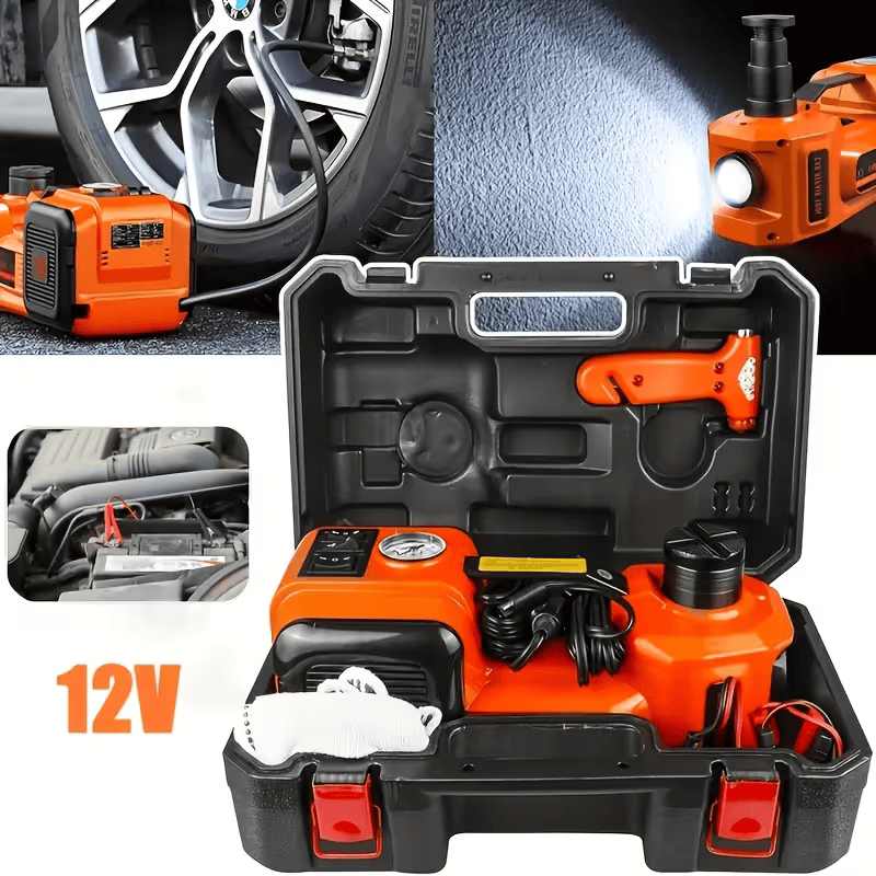 Complete electric jack kit in its case